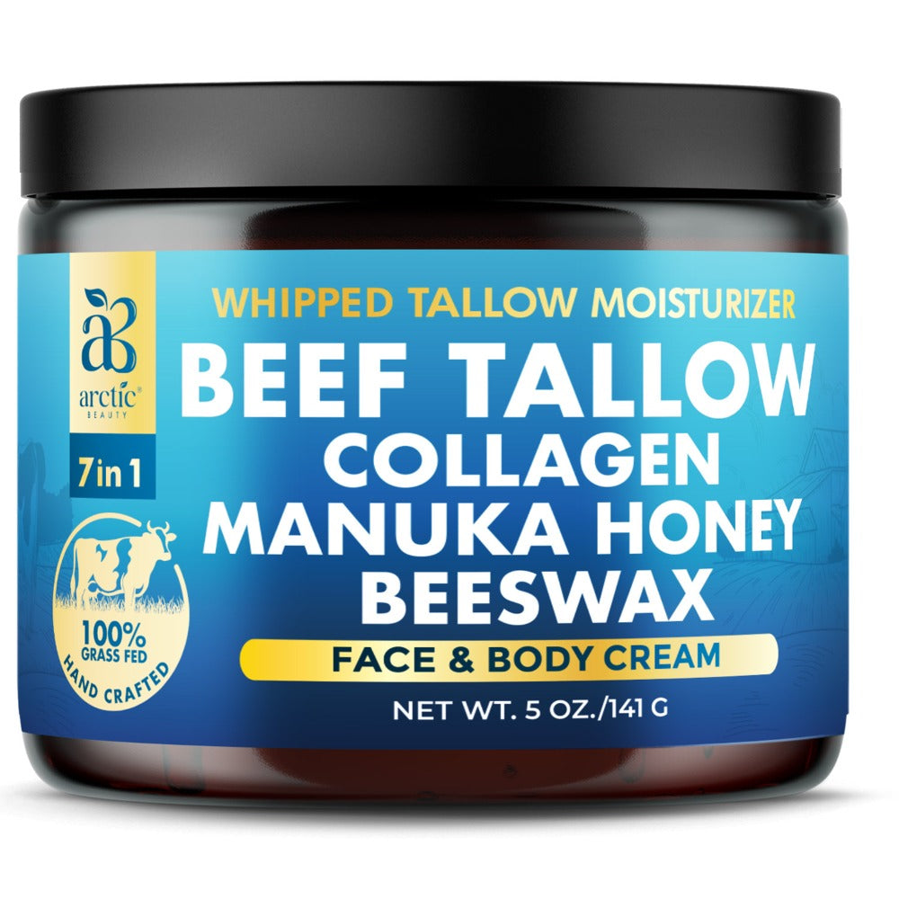 ARCTIC BEAUTY! Whipped Beef Tallow Moisturizer: All-in-One Face & Body Cream for All Skin Types