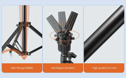 Adjustable Wig Stand Tripod Mannequin Head Stand 360 Rotation Height Adjustable to 50 Inch Aluminum Alloy for Styling Cosmetology Hairdressing Training