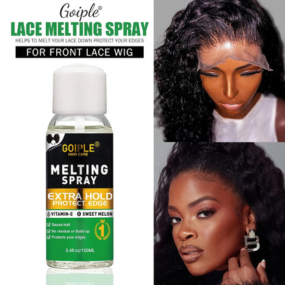 Wig Installation Kit Lace Glue Melting Spray - Complete Wig Styling Set with Edge Brush Wig Cap Hair Comb Resistance Band Glue Remover 9pc or 14pc