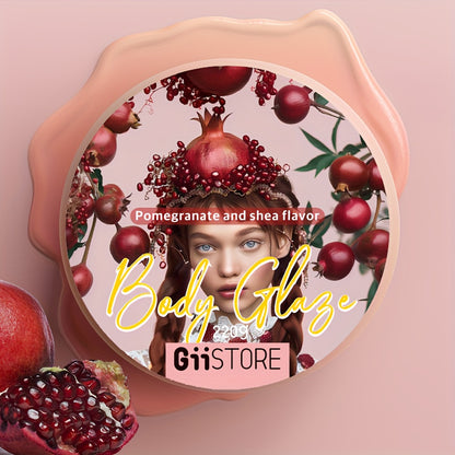 Body Glaze Moisturizer 80oz Extra Large Jar - Hyaluronic Acid Glycerin Scented Body Cream Donut Rose Pomegranate Multi-Fragrance Skin Hydration Lotion