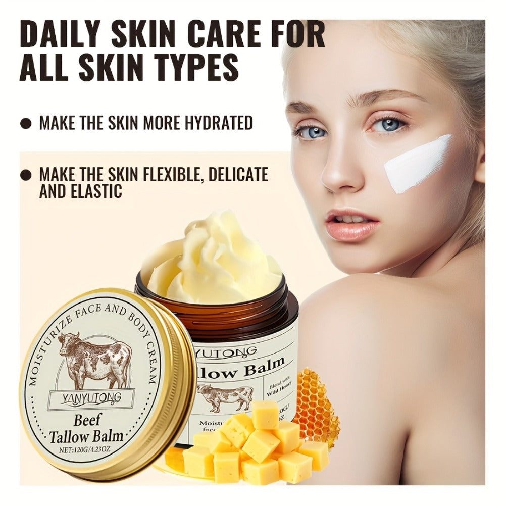 100% Grass And Forage Product Mixed With Vanilla Butter Body Cream Facial And Body Care Cream - Moisturizes The Skin, Improves Dry And Rough Skin - Suitable For Sensitive Skin