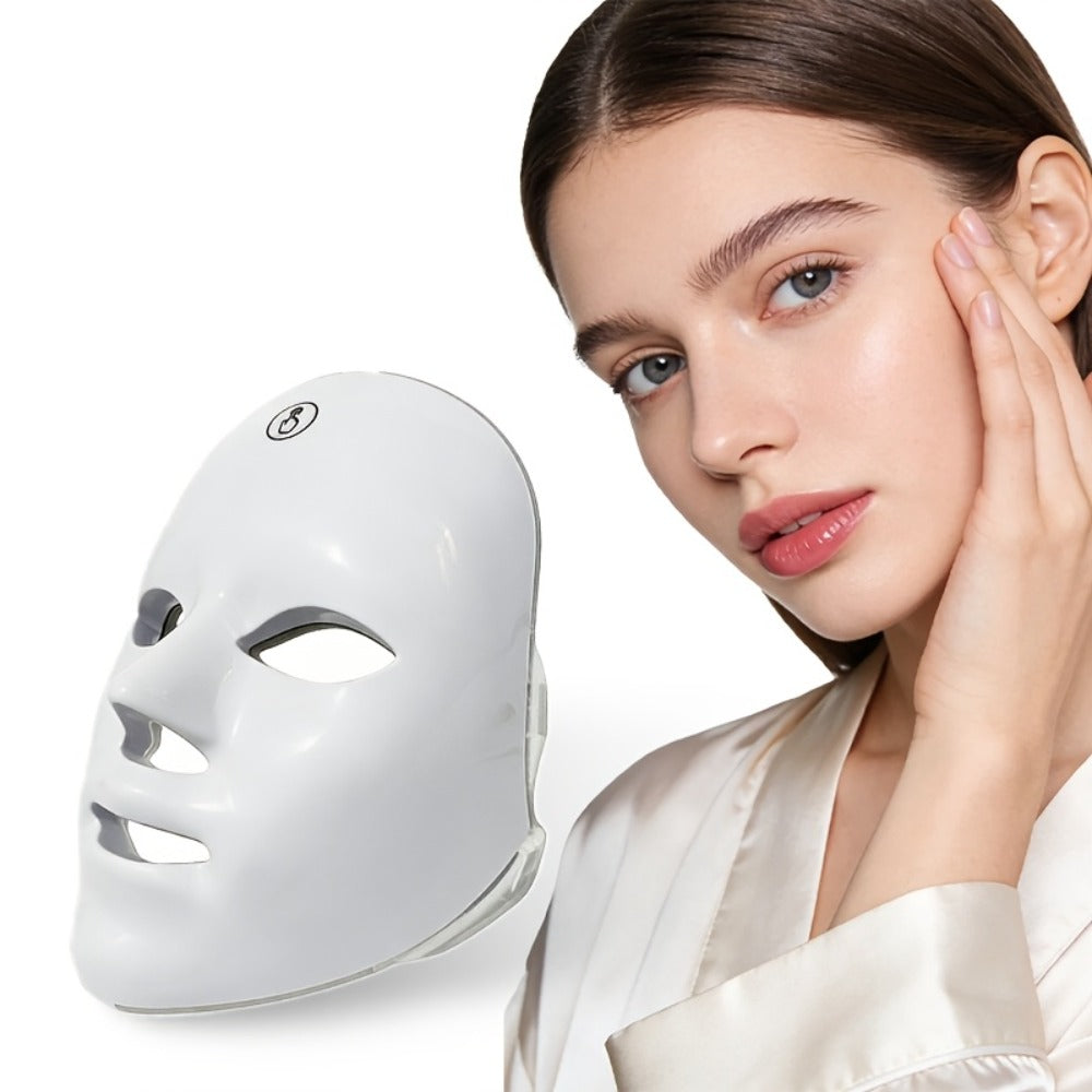 7-color Facial Beauty Device, Portable At-home Skincare Tool With USB Charging. Lovely Gift Choice For Girlfriends And Valentine'S Day.