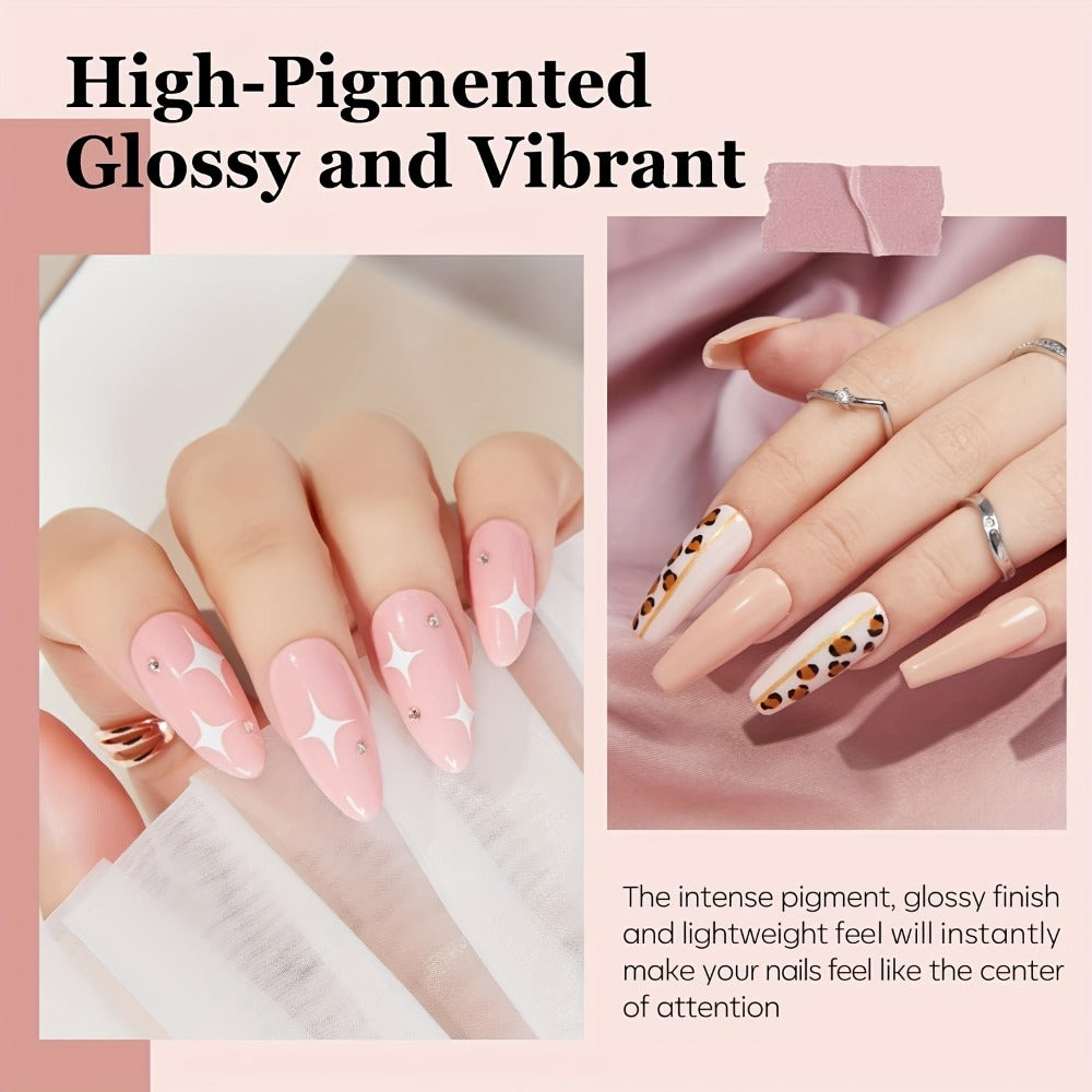 NOCIS Acrylic Nail Powder Kit - Pinkish Nude Brown Tones, 3D Art And French Manicure Extensions, All-Season Carving, No-Lamp Needed for Professional Salon-Quality Results, Acrylic Nail Powder Kit