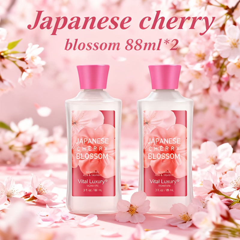 Body Lotion Moisturizing Hand Cream with Vitamin C & Glycerin - Multiple Scents Japanese Cherry Blossom Vanilla Cotton Candy Deep Hydrating Lotion for Dry Skin All Skin Types Women Men