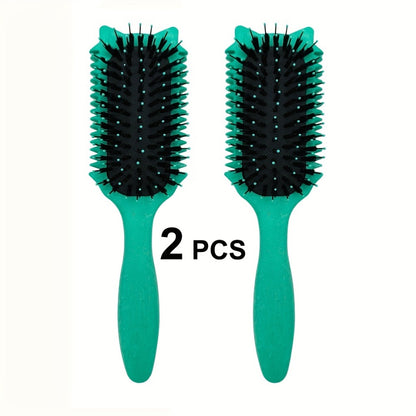 Detangling Brush for Curly Hair 1/2 Pcs – Flexible Bristles Reduce Breakage & Frizz, Gentle Scalp Massage, Wet & Dry Use, Wavy Coily Hair Care Tool