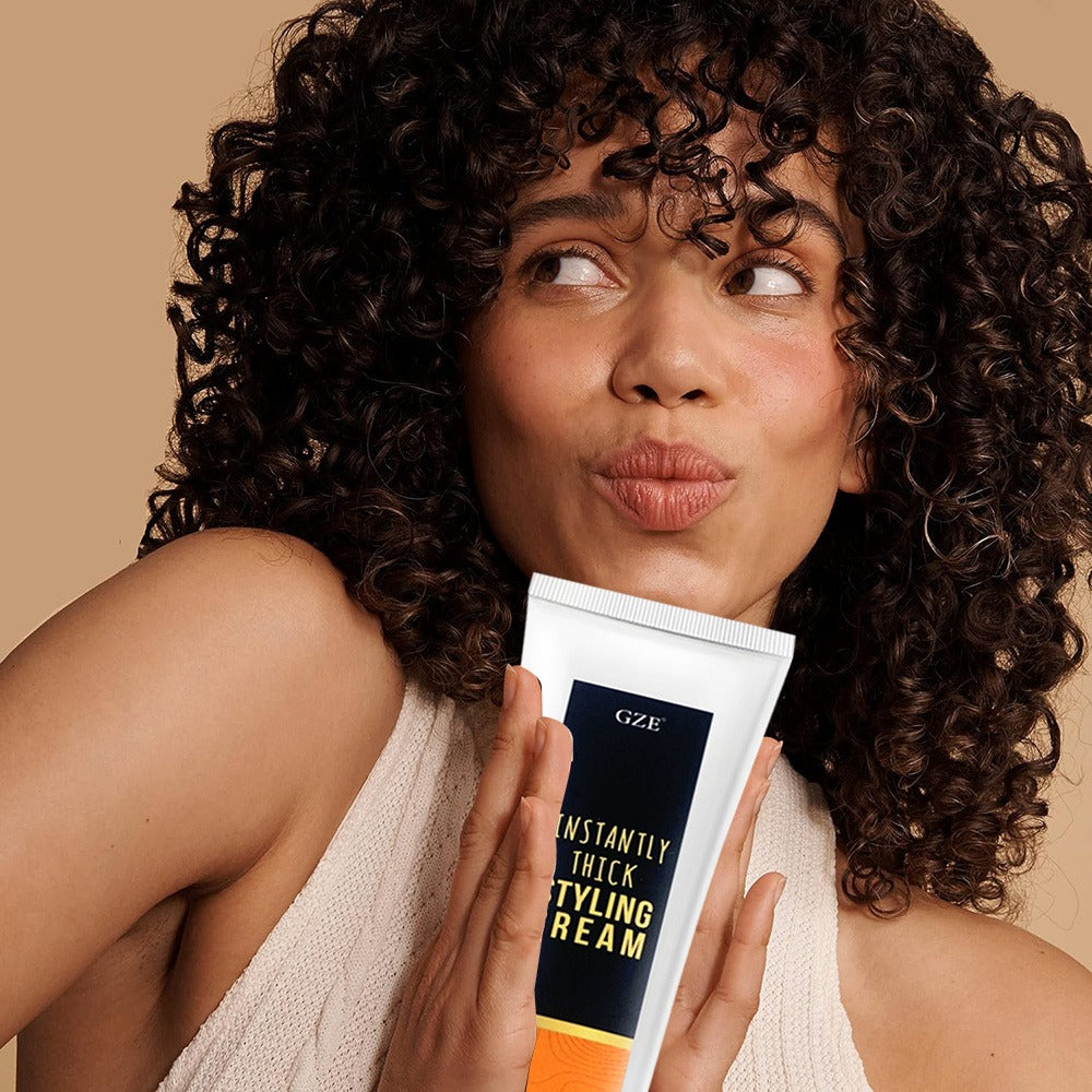 Hair Thickening Styling Cream Instantly Volumizes Texturizes Adds Body - Lightweight Formula for All Hair Types Volume Boost Styling Product for Men Women 100g