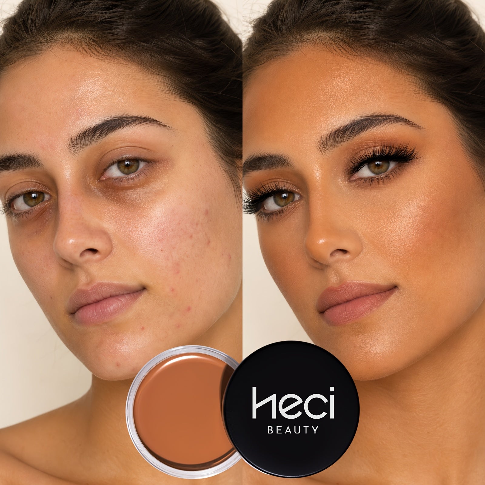 Matte Velvet Foundation Cream (for Medium to Dark), Nourishing Non-Caking Foundation-Full Coverage, Long Lasting Controls Oil & Waterproof, Pore-less, Smudge-proof, Not Easy to Remove, 0.7oz BIG Volume Flawless Cream Bronzer Makeup