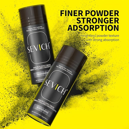 Hair Thickening Fibers Set 2-in-1 with Applicator - Natural Volume & Fuller Look for Thinning Hair, All Hair Types, 8 Colors, 3pcs or 4pcs Set