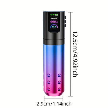 Tattoo Pen Kit Wireless Rotary LED Color Screen — 20pcs Cartridge Needles, 11 Tattoo Inks, 6-Hour Battery, Complete Tattoo Machine Kit for Beginners & Professionals