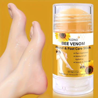 Bee Venom Body Care Set 5pcs Full Body Moisturizing Nourishing for Lips Face Neck Hands Feet - Lightweight Non-Greasy Fast Absorption Portable Travel Skincare Kit