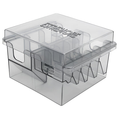Barber Tool Organizer – 8-Slot Clear Plastic Storage Box for Hair Clippers, Scissors & Grooming Accessories | Transparent Salon Organizer for Home & Professional Barber Use