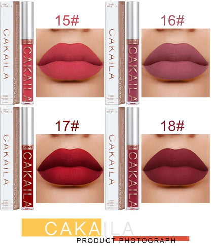 Matte Liquid Lipstick Set 18 Pieces — Long-Wearing Smudge-Proof Formula, Smooth Creamy Texture, Moisturizing All-Day Comfort, Multi-Shade Lip Color Collection for Women