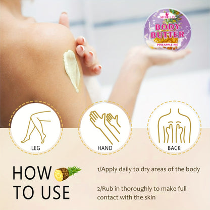 Body Glaze Lotion Set 8pcs Fruity Fragrance Pineapple Coconut Strawberry Coffee 8 Scents Non-Greasy All-Day Moisturizing Travel Size Body Moisturizer for All Skin