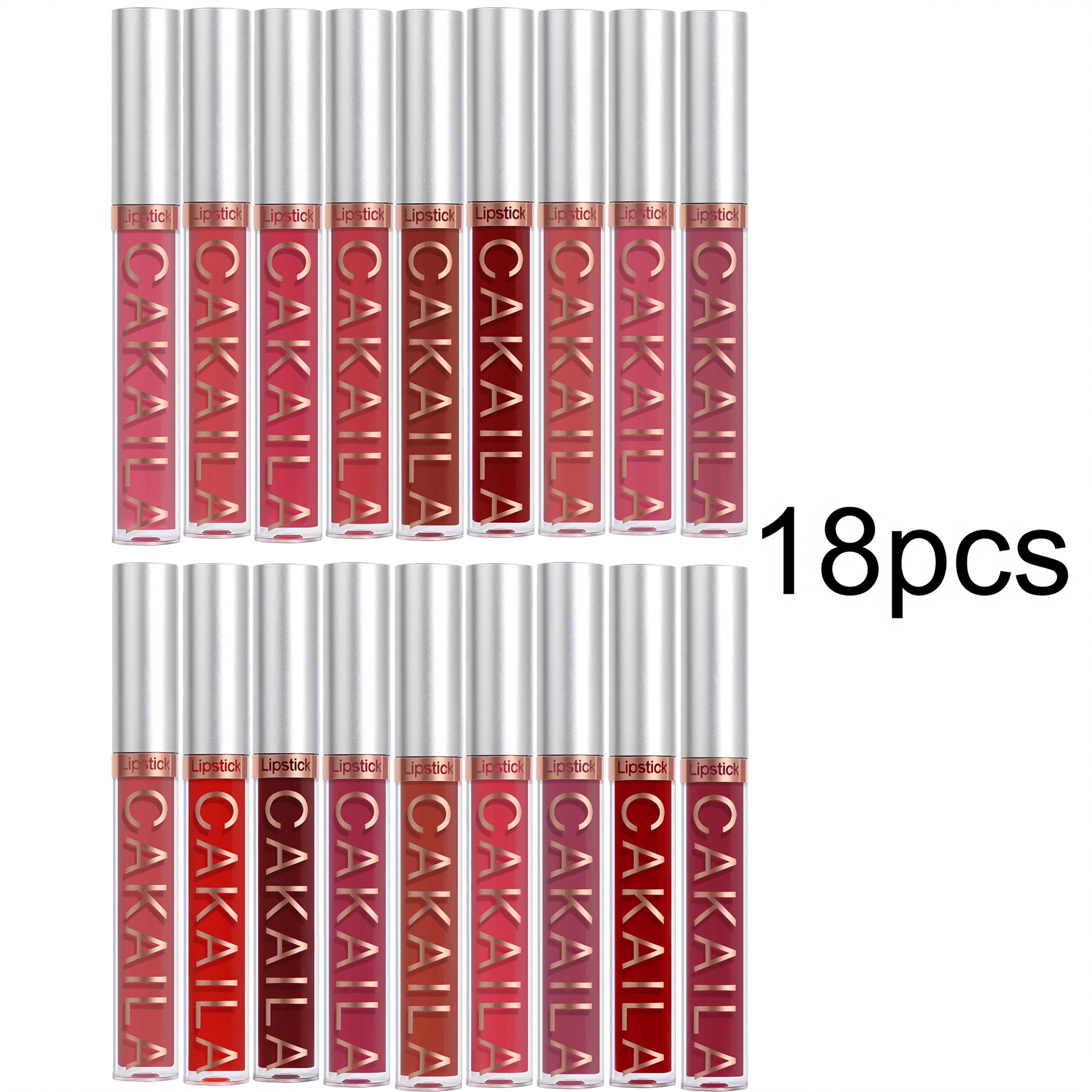18pcs Long Wear Matte Liquid Lipstick with Smooth And Creamy Texture, Smudge Proof Finish, Moisturizing And Comfortable Wear for All Day Use, Perfect Valentine's Day Gift, Ideal Gift for Women