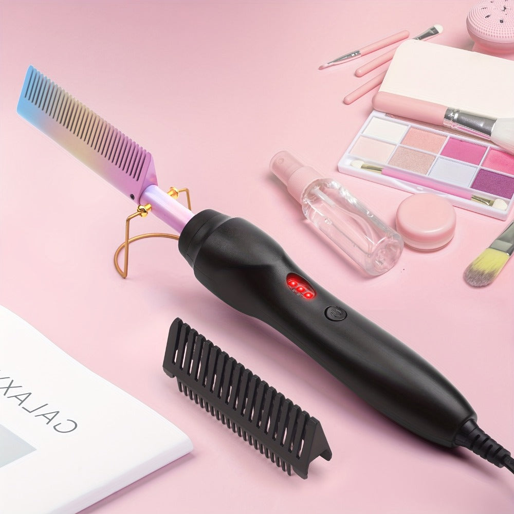 Electric Hot Comb for Hair, Curling, And Styling, Suitable for Natural Black Hair And Wigs. Ideal for Holiday Gifts And Travel Hair Tools
