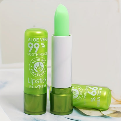 Color Changing Lipstick Set - Aloe Magic Green to Pink Formula, Long-Lasting Moisturizing with Plant-Based Squalane | Personalized Shade Lip Color | 6-Pack & 12-Pack Gift Set for Women