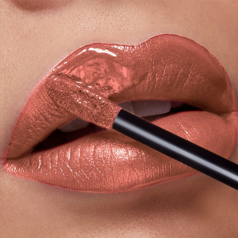 Shimmer Liquid Lipstick — Highly Pigmented Metallic Lip Gloss | Long-Lasting Non-Sticky | Plant Squalane Formula | 24 Shades for All Skin Types