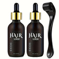 2.03oz Hair Nutrition Essence + A Roller Tool Set, Scalp Nutrition Essence, Apply to The Scalp, for Beard, Hair, Suitable for People with Sparse Hair