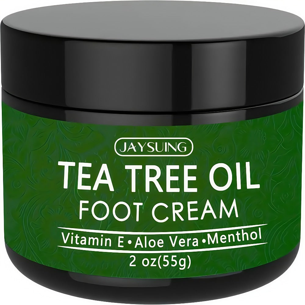 2pcs Tea Tree Oil Hand & Foot Care Cream, Suitable for Dry And Rough Skin, Containing Vitamins, Coconut Oil, And Plant Extracts. It Soothes And Moisturizes Feet, Leaving Skin Smooth. Ideal Gift Choice