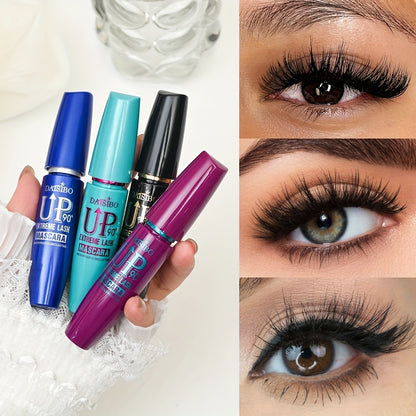 Mascara Set 4-Pack 4D Waterproof Volumizing Lengthening Curling Long Lasting Black Lash Mascara for Fuller Thicker Lashes All Skin Types