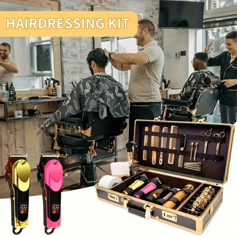Professional Hair Clipper Set for Men, Featuring an Adjustable Alloy Blade, Quick USB Charging, Suitable for Home Use, Salons, And Travel. A Perfect Gift for Husbands, Boyfriends, Fathers, Or As a Christmas Present