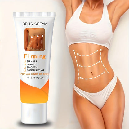 Belly Firming Cream with Jojoba Oil & Caffeine 50g Tightening Body Moisturizer for Butt Belly Thighs Skin Firming Massage Cream Women Gift