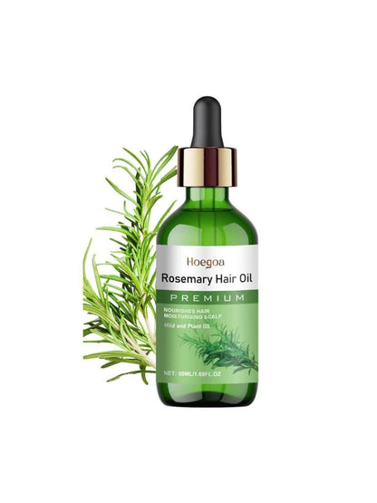 Rosemary Hair Oil with Batana & Castor Seed Oil - Anti Frizz Lightweight Scalp Treatment for Damaged Hair Volume Boost Strengthening Nourishing Hair Growth Oil for Women Men 50ml