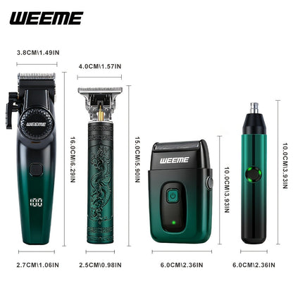Electric Grooming Kit for Men — Hair Clipper, Electric Shaver, Beard Trimmer & Nose Hair Trimmer Set, Gradient Design, 1/2/4-Piece Options, Gift for Husband, Boyfriend & Dad