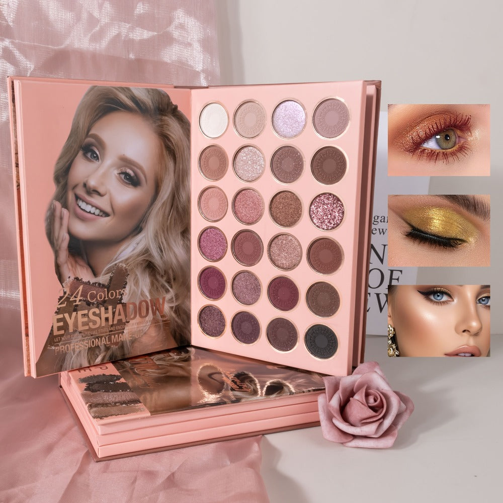 Three-layer/Four-layer Multifunctional Folding Book-style Makeup Palette, Eye Shadow, Blush And Highlighter Makeup Book All-in-one Palette, Holiday Gift Makeup Palette