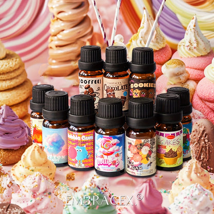 Lollipop Essential Oil 10ml Alcohol Free Long Lasting Sweet Fragrance for Diffuser Body Massage DIY Candle Soap Making Gift for Men Women