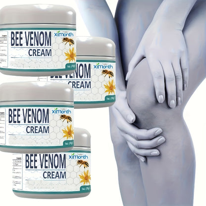 Bee Venom Joint & Muscle Cream for Hands Feet Knees Lumbar Support - Hydrating Glycerin Paraffin Wax Fragrance-Free Soothing Relief Cream All Skin Types Daily Wellness Care