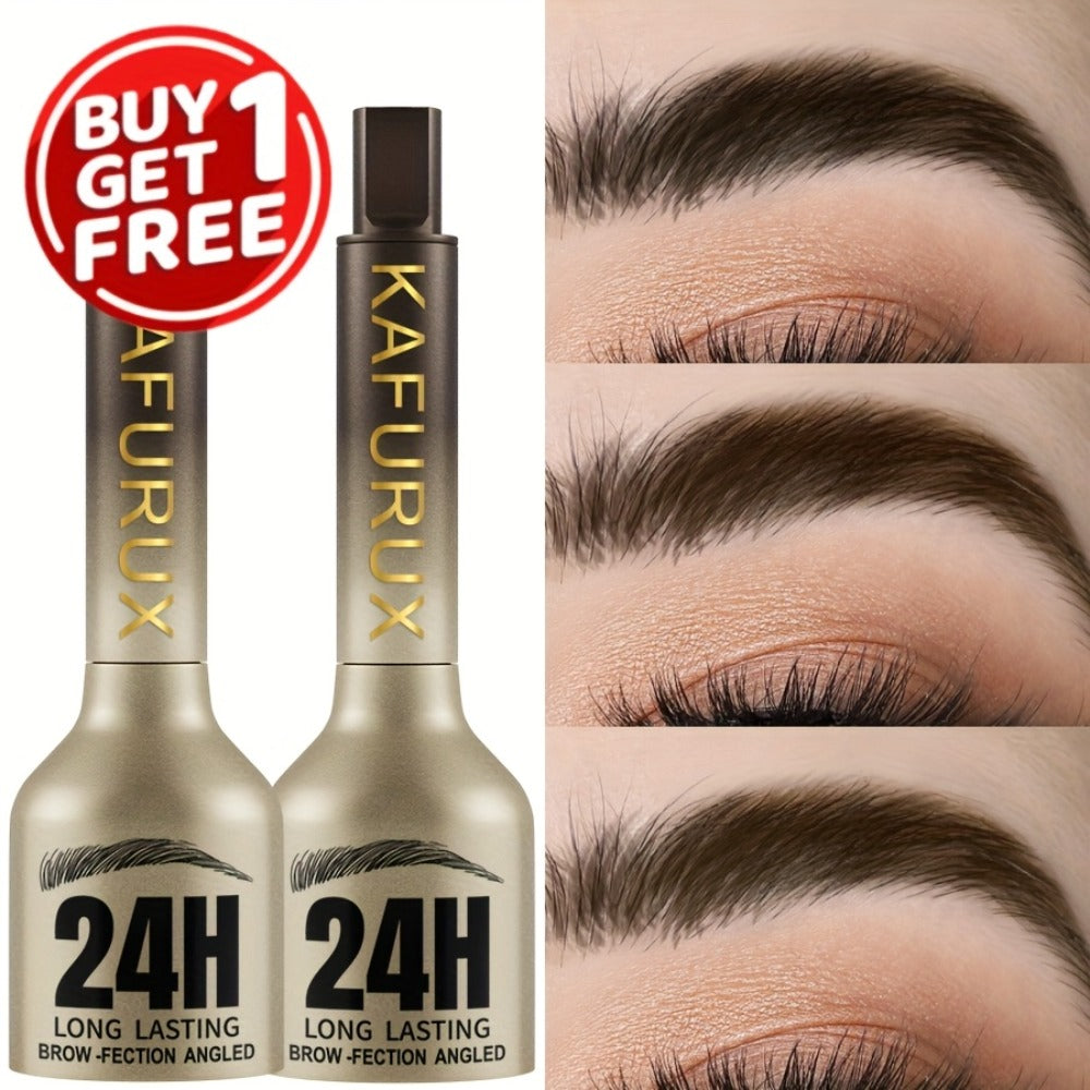 Long-Lasting Waterproof Eyebrow Pencil 2pcs Set - Sweatproof Brow Makeup with Eyebrow Powder & Setting Formula, Easy to Use, Brown, Earth Tone & Black Eye Makeup for All Skill Levels
