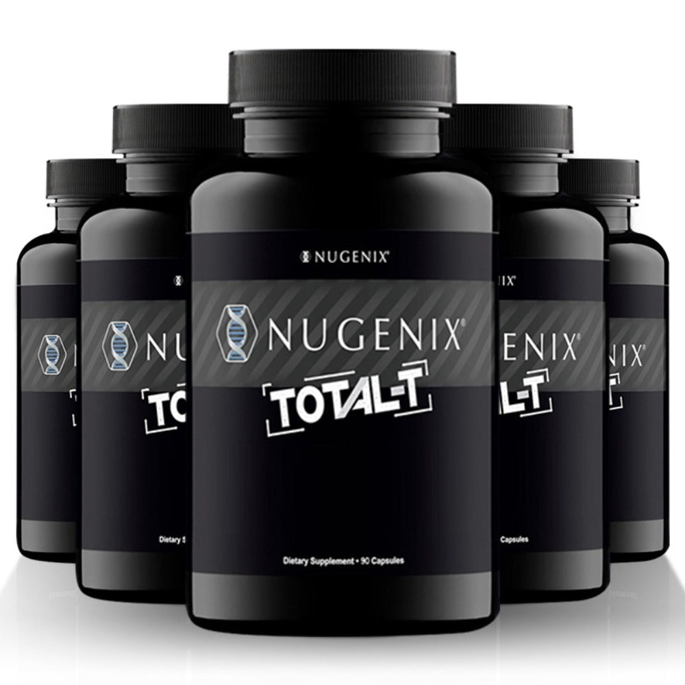 5 bottles - Total-T - with L-Citrulline, Fenugreek, Zinc, Vitamin B6, B12, Men'S Health