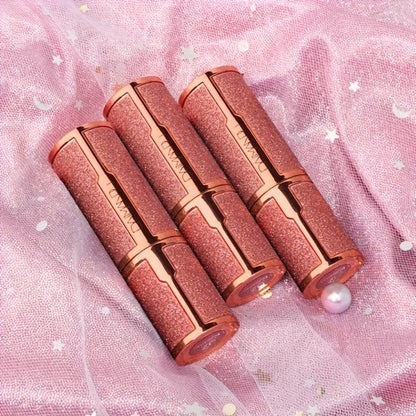 Gloss Shine Lipstick Set 2pcs — Starry Sky Shimmering Waterproof Moisturizing Lipstick, Long-Lasting Durable Lip Color for Glossy Shiny Lips, Perfect Beauty Gift