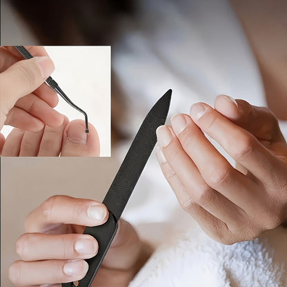 Concave Blade Wide Jaw Nail Clippers for Thick Toenails 5pcs Set Heavy Duty Stainless Steel Ingrown Toenail Trimmer Professional Pedicure Tool for Seniors Men Elderly