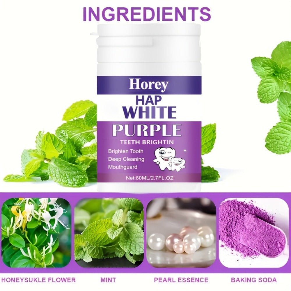 Teeth Powder, BPA-free And Alcohol-free Teeth Polishing Powder, Deep Cleans, Removes Odors And Whitens Teeth By Brushing Teeth Program Gentle And Non-irritating