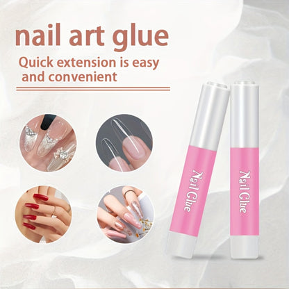 LED Nail Dryer Clip-On Hands-Free Flexible Metal Tube Multi-Color Lighting with 10pc Nail Glue Manicure Pedicure Tool Holiday Birthday Gift White Black