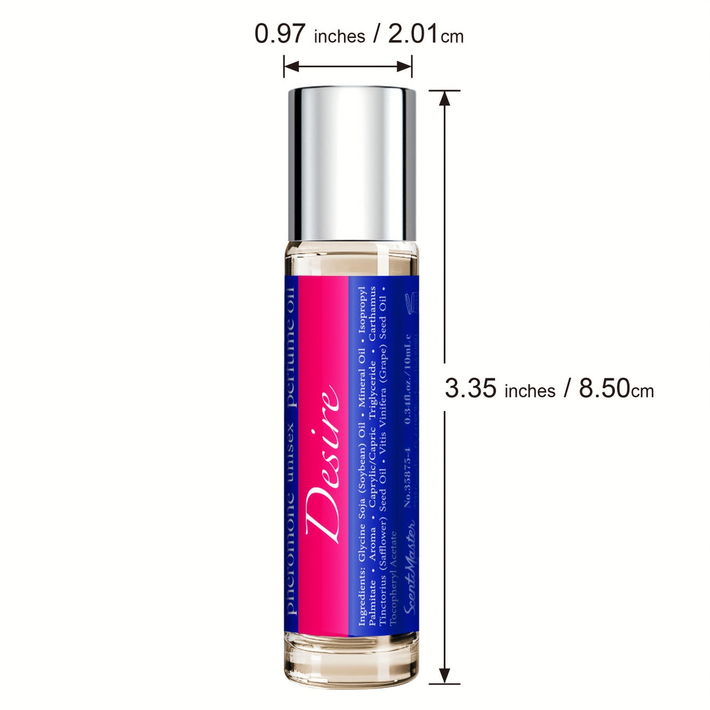 Pure Intuition Pheromone Perfume Oil Cologne 0.34fl.oz for Unisex Attract Her Floral & Fruit Fragrance - Alcohol Free
