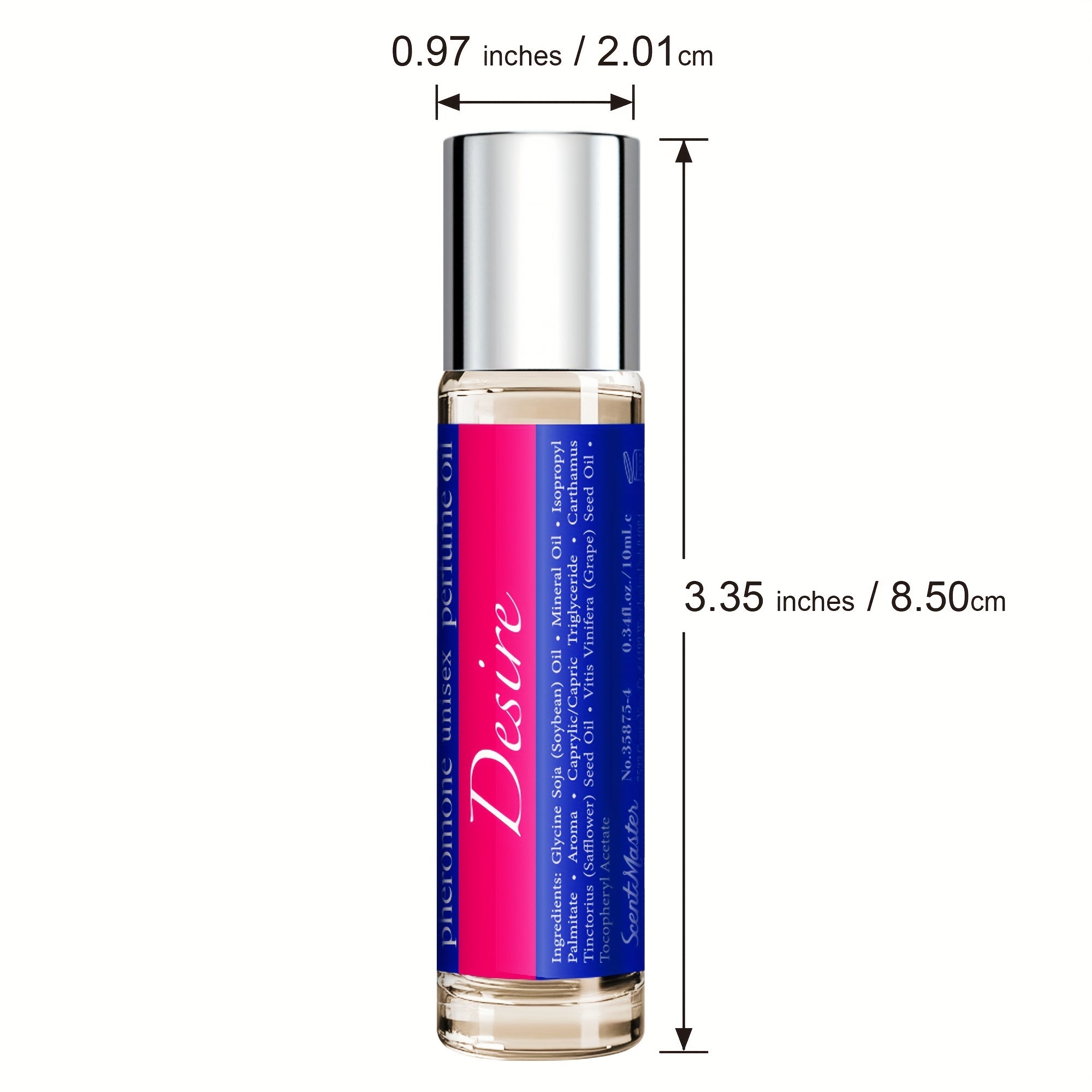 Pure Intuition Pheromone Perfume Oil Cologne 0.34fl.oz for Unisex Attract Her Floral & Fruit Fragrance - Alcohol Free