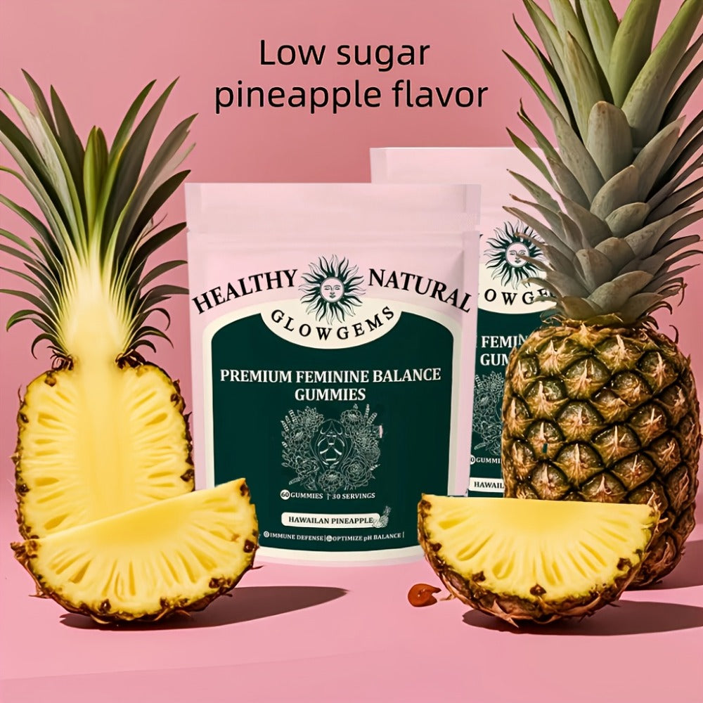 Vital Nutrition Women's Balance Gummies Are Selling Well, Caring for Women And Partners, Making Them The Preferred Gift for Women, Hawaiian Pineapple, with Vitamin C Probiotic Gunmies for Women's Health 60pcs