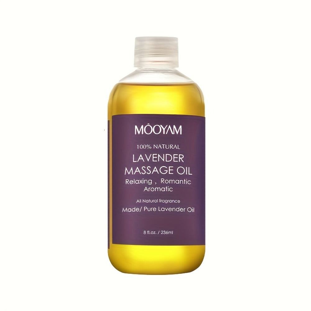 1/2/3pcs Lavender Massage Oil with Nut Oil, Grapefruit and More and Nourishes Light Beige, Brightens Your Light Beige, Unisex Massage Oil