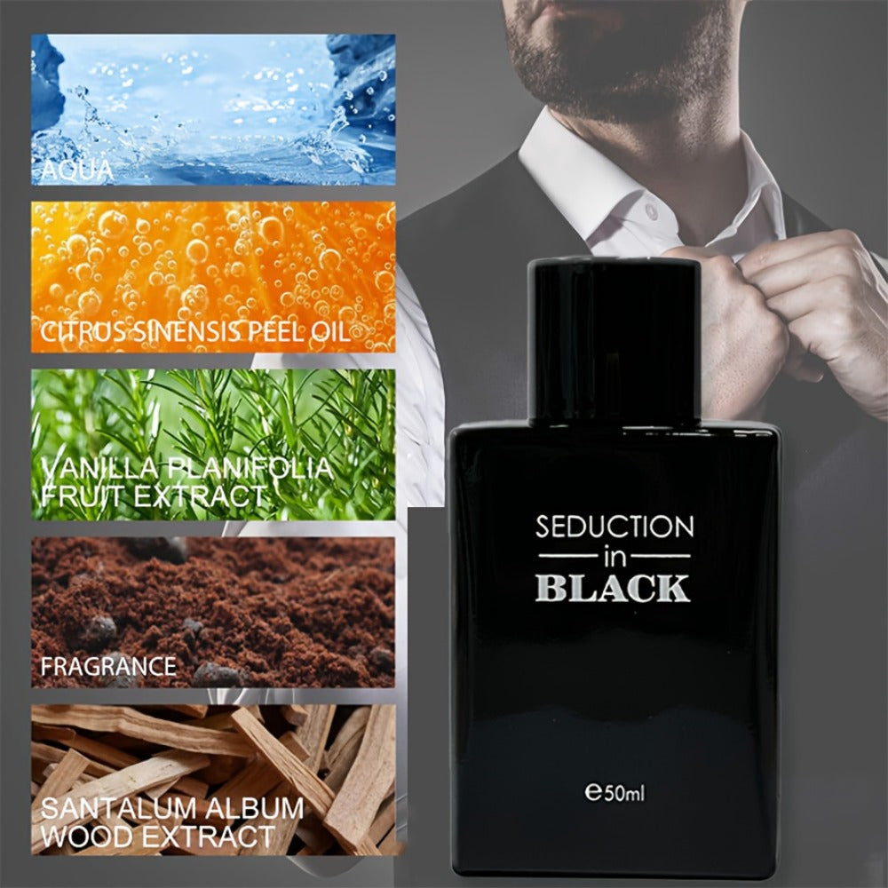 Woody Cologne for Men Long Lasting Eau de Toilette 50ml | Propylene-Free Masculine EDT Spray | Sensitive Skin Safe | Dates Gym Travel Daily Gift for Him