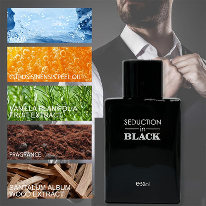 Woody Cologne for Men Long Lasting Eau de Toilette 50ml | Propylene-Free Masculine EDT Spray | Sensitive Skin Safe | Dates Gym Travel Daily Gift for Him