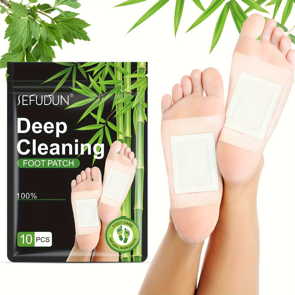 Foot Detox Patches 50pcs - Deep Cleansing Bamboo Charcoal & Ginger Powder Foot Pads for Foot Care, Relaxation & Toxin Removal, Gift for Women Parents