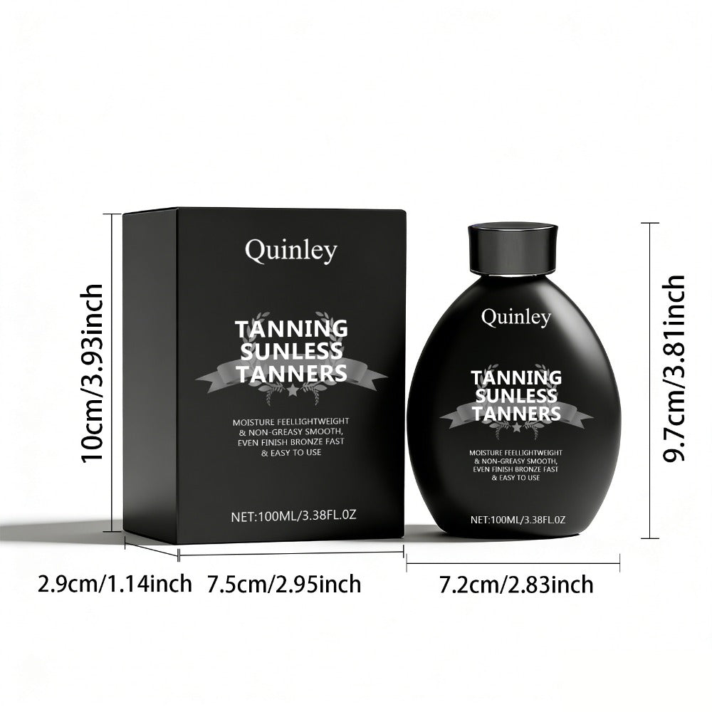 3.38oz Sunless Tanner Lotion, Instant Deep Glow, Smooth Hydration, Twist Cap, Lightweight Non-Greasy, Beach-Ready Self-Tanner For Natural Bronze, Tan& Golden