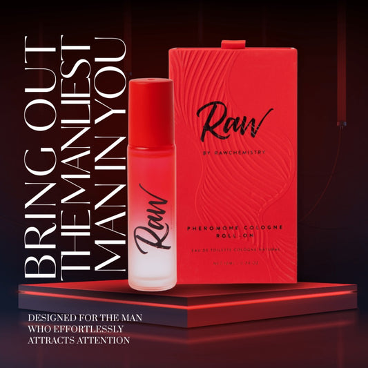 RawChemistry Raw Cologne Roll-On for Men | Pheromone Infused | Easy Application | Boosts Confidence & Attraction | Long-Lasting & Bold Scent