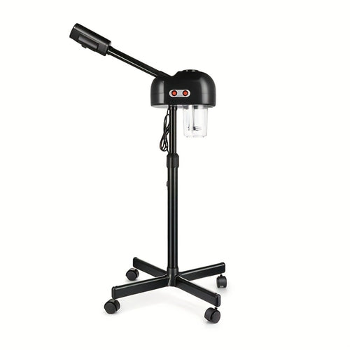 Professional Facial Steamer on Wheels - Hot Ozone Standing Esthetician Steamer for Salon Spa Skin Care, Mist Face Steamer