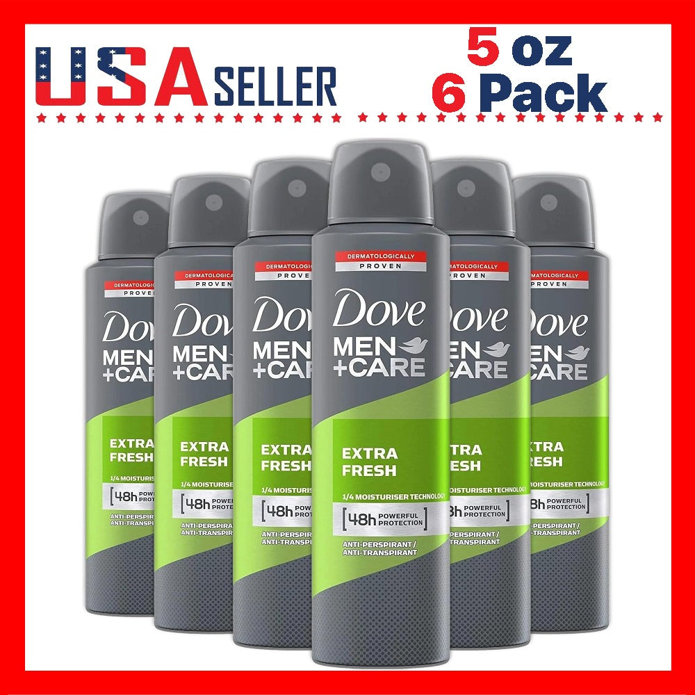 Dove Go Fresh Extra Fresh Deodorant Spray 150ml / 5oz Long-Lasting Dry Comfort Body Spray for Women Quick Dry Aerosol Light Fresh Scent Daily Underarm Care Smooth Skin Feel 48 Hour Protection Inspired Freshness Gentle Care Everyday Confidence Travel Frien
