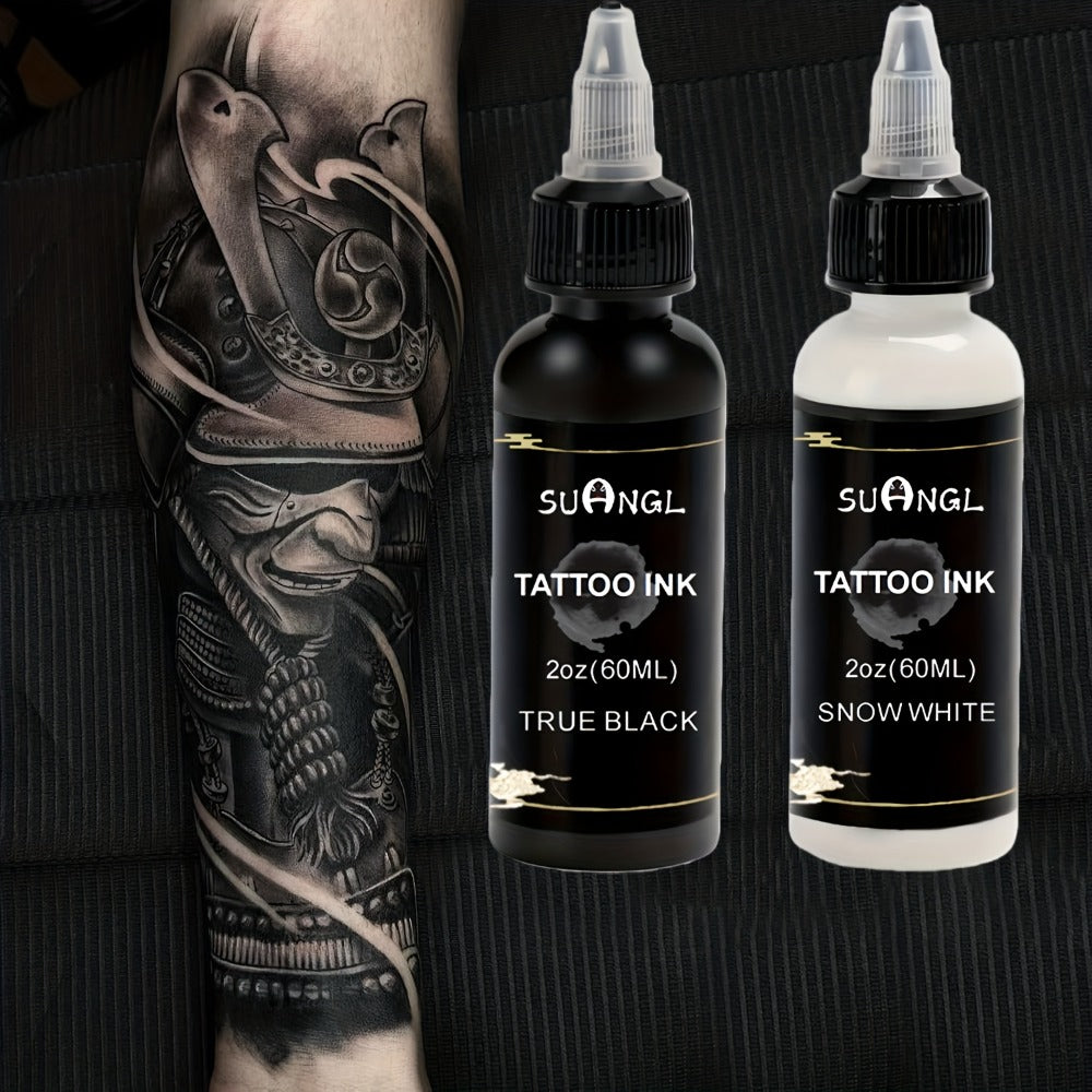 1.01oz Professional Tattoo Ink Suitable for Tattoos - High Brightness Fine Particle Black & Ink for Permanent Body, Needle-Compatible for Tattoo Machines, Skin Injection Ink for Tattoo Studios & Hobbyists