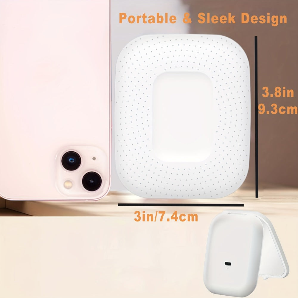 10X/1X Magnification LED Compact Travel Makeup Mirror With Light, Rechargeable Pocket Mirror In 3 Colors Mode, Adjustable Brightness, Purse Mirror, 2-Sided, Portable, Folding, Handheld, Small Mirror, Gifts For Women, Gifts For Mom